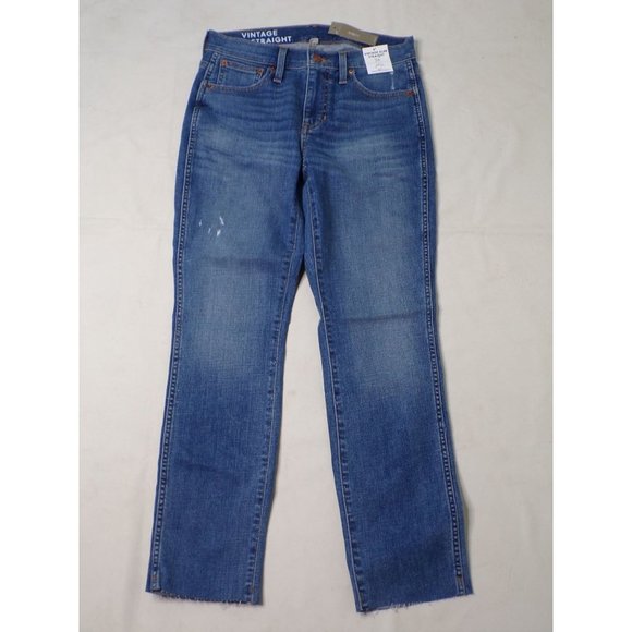 J CREW 9" Mid-Rise Vintage Slim Straight Jeans #BD358 Size 29 NWT - Picture 4 of 9